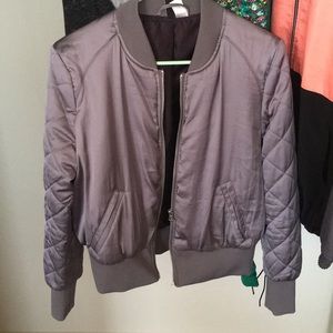 Lavender Bomber Jacket. L/G